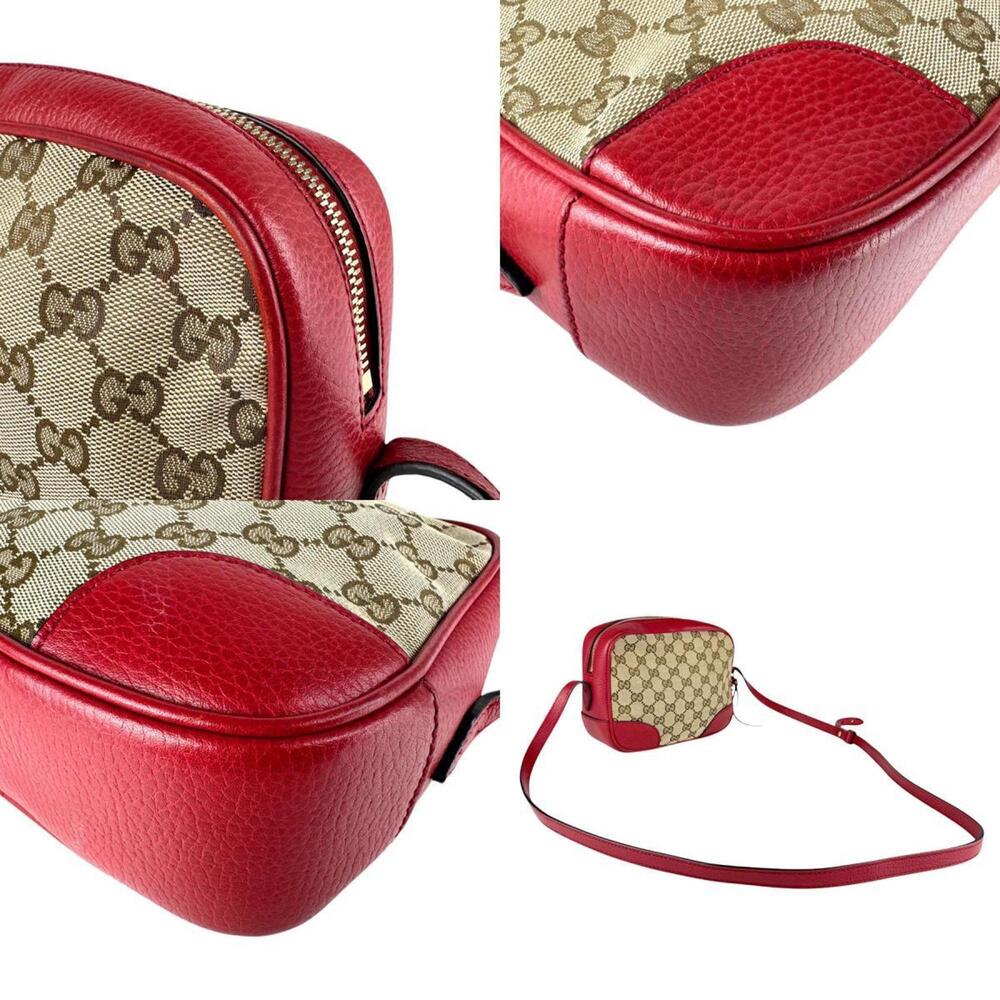 GUCCI Authentic Brown Leather Shoulder Bag - Picture 4 of 5